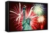 The July 4Th Fireworks-Gary718-Framed Stretched Canvas
