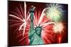The July 4Th Fireworks-Gary718-Mounted Art Print