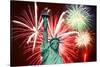 The July 4Th Fireworks-Gary718-Stretched Canvas