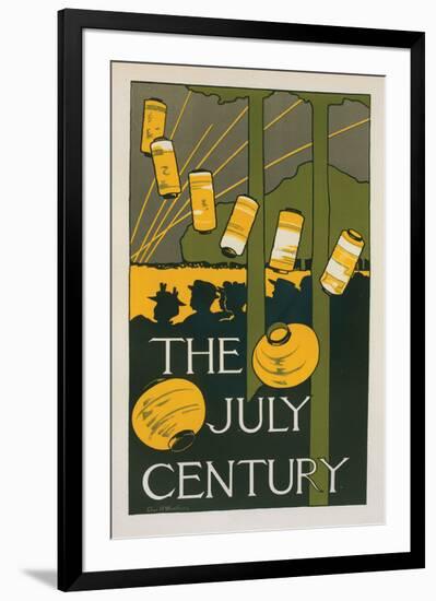 The July Century-Charles Woodbury-Framed Art Print