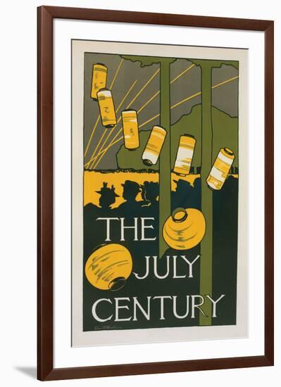 The July Century-Charles Woodbury-Framed Art Print