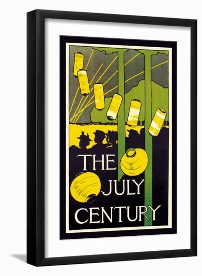 The July Century-Charles Herbert Woodbury-Framed Art Print