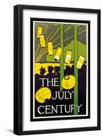 The July Century-Charles Herbert Woodbury-Framed Art Print