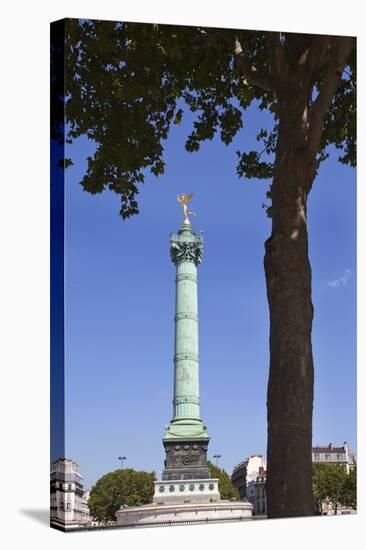 The July Column in Place De La Bastille, Paris, France, Europe-Mark Sunderland-Stretched Canvas