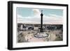 The July Column in the Place De La Bastille, Paris, C1900-null-Framed Giclee Print