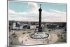 The July Column in the Place De La Bastille, Paris, C1900-null-Mounted Giclee Print