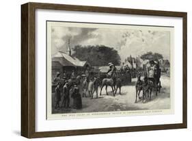 The July Sales at Newmarket, a Sketch in Tattersall's Sale Paddock-null-Framed Giclee Print