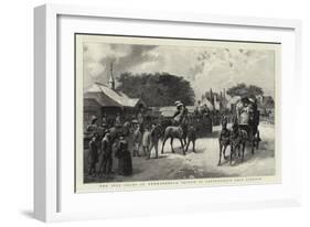 The July Sales at Newmarket, a Sketch in Tattersall's Sale Paddock-null-Framed Giclee Print