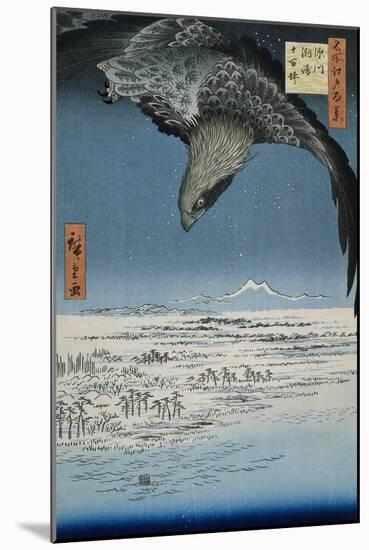 The Jumantsubo plain in Susaki near Fukagawa, 1857-Ando or Utagawa Hiroshige-Mounted Giclee Print