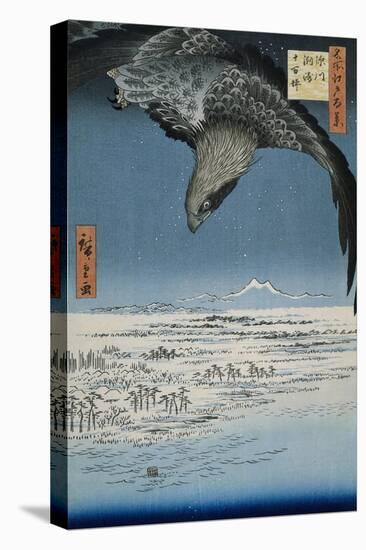The Jumantsubo plain in Susaki near Fukagawa, 1857-Ando or Utagawa Hiroshige-Stretched Canvas