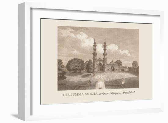 The Jumma Musjia at Ahmedabad-Baron De Montalemert-Framed Art Print