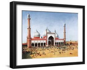 The Jumma Musjid, Delhi, India, Early 20th Century-null-Framed Giclee Print