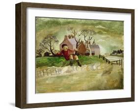 The Jumping Boy, Arundel, West Sussex, 1929-Christopher Wood-Framed Giclee Print