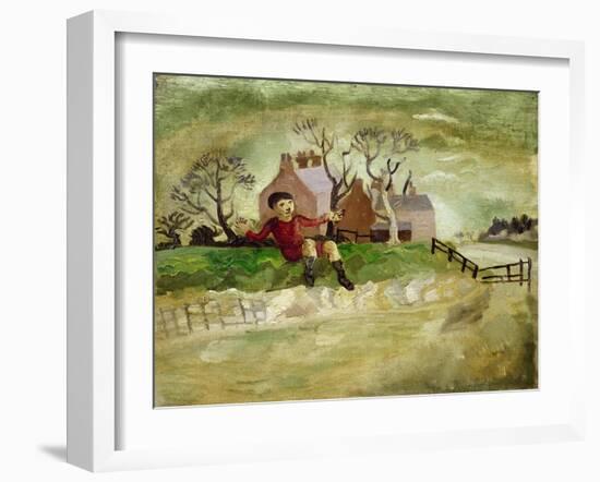 The Jumping Boy, Arundel, West Sussex, 1929-Christopher Wood-Framed Giclee Print