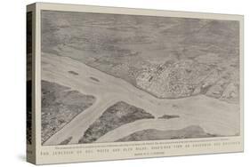 The Junction of the White and Blue Niles, Bird'S-Eye View of Omdurman and Khartoum-null-Stretched Canvas