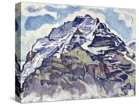 The Jungfrau, as Seen from Muerren-Ferdinand Hodler-Stretched Canvas