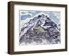 The Jungfrau, as Seen from Muerren-Ferdinand Hodler-Framed Giclee Print