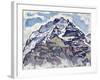 The Jungfrau, as Seen from Muerren-Ferdinand Hodler-Framed Giclee Print