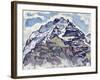 The Jungfrau, as Seen from Muerren-Ferdinand Hodler-Framed Giclee Print