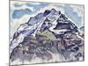 The Jungfrau, as Seen from Muerren-Ferdinand Hodler-Mounted Giclee Print