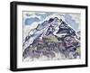 The Jungfrau, as Seen from Muerren-Ferdinand Hodler-Framed Giclee Print