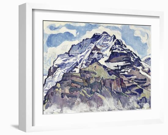 The Jungfrau, as Seen from Muerren-Ferdinand Hodler-Framed Giclee Print