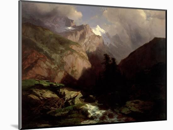 The Jungfrau, Switzerland-Alexandre Calame-Mounted Giclee Print