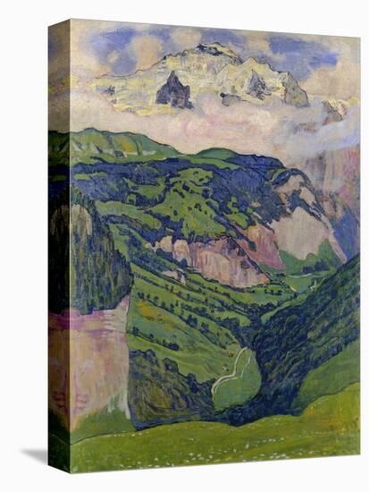 The Jungfrau, View from the Isenfluh, 1902-Ferdinand Hodler-Stretched Canvas