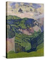 The Jungfrau, View from the Isenfluh, 1902-Ferdinand Hodler-Stretched Canvas