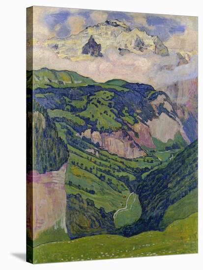 The Jungfrau, View from the Isenfluh, 1902-Ferdinand Hodler-Stretched Canvas