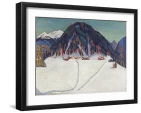The Junkerboden under Snow, Ca 1936-1938-Ernst Ludwig Kirchner-Framed Giclee Print