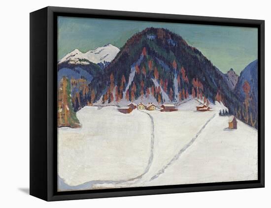 The Junkerboden under Snow, Ca 1936-1938-Ernst Ludwig Kirchner-Framed Stretched Canvas