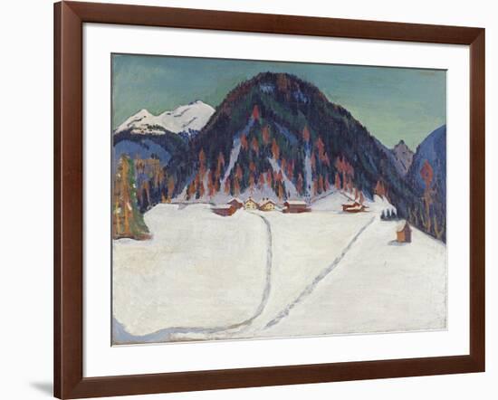 The Junkerboden under Snow, Ca 1936-1938-Ernst Ludwig Kirchner-Framed Giclee Print