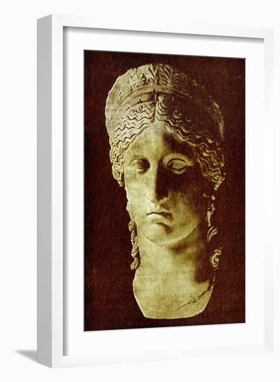 The Juno Ludovisi, Illustration from 'History of Greece' by Victor Duruy, Published 1890-American-Framed Giclee Print