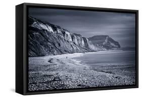 The Jurassic Coast-Tim Kahane-Framed Stretched Canvas