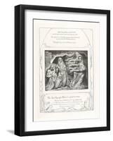 The Just Upright Man Is Laughed to Scorn, 1825-William Blake-Framed Giclee Print