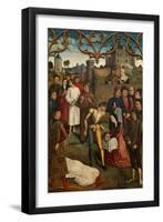 The Justice of Emperor Otto III: Beheading of the Innocent Count, 1471-1475-Dirk Bouts-Framed Giclee Print