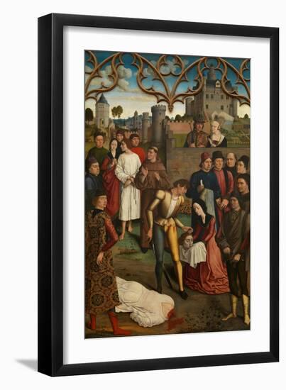 The Justice of Emperor Otto III: Beheading of the Innocent Count, 1471-1475-Dirk Bouts-Framed Giclee Print