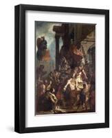 The Justice of Trajan-Eugene Delacroix-Framed Giclee Print