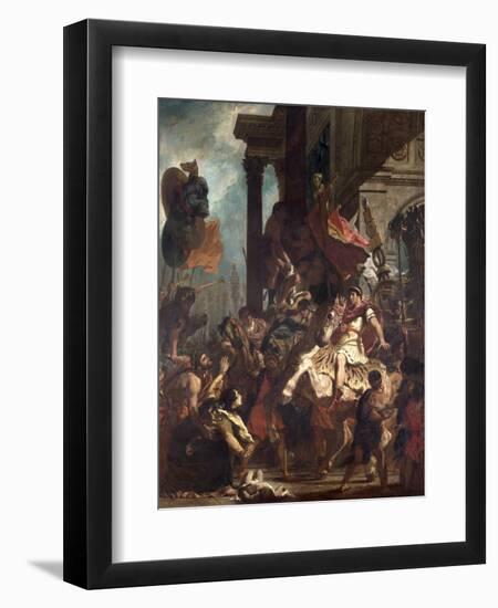 The Justice of Trajan-Eugene Delacroix-Framed Giclee Print