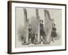 The Juvenile Harpists, Adolphus, Ernest, and Fanny Lockwood-null-Framed Giclee Print