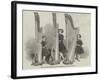 The Juvenile Harpists, Adolphus, Ernest, and Fanny Lockwood-null-Framed Giclee Print