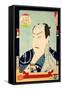 The Kabuki Actor Sawamura Gennosuke III-Kunichika toyohara-Framed Stretched Canvas