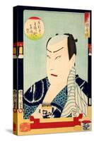 The Kabuki Actor Sawamura Gennosuke III-Kunichika toyohara-Stretched Canvas