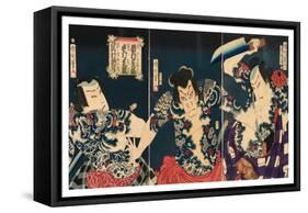 The Kabuki Actors, 1868-Toyohara Kunichika-Framed Stretched Canvas