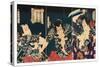 The Kabuki Actors, 1868-Toyohara Kunichika-Stretched Canvas