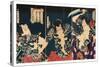 The Kabuki Actors, 1868-Toyohara Kunichika-Stretched Canvas