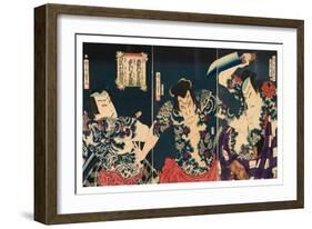 The Kabuki Actors, 1868-Toyohara Kunichika-Framed Giclee Print