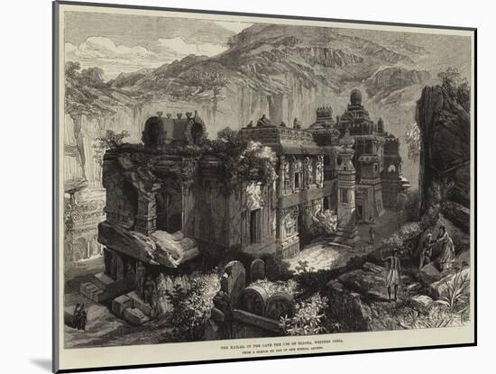 The Kailas, in the Cave Temples of Ellora, Western India-null-Mounted Giclee Print
