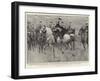 The Kaiser and the Royals, His Majesty Inspecting the Regiment at Shorncliffe-William T. Maud-Framed Giclee Print